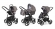 Коляска 3 в 1 Esspero Newborn Lux (шасси Chrome) Carbon