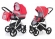 Коляска 2 в 1 Esspero Newborn Lux (шасси Grey) Red Grey