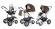 Коляска 3 в 1 Esspero Grand Discovery (шасси Graphite White) Cacao leatherette