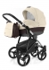 Коляска для новорожденных Esspero Grand Newborn Lux (шасси Chrome) Cream leatherette