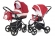 Коляска 2 в 1 Esspero Newborn Lux (шасси Graphite) Red Lux