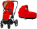 Коляска 2 в 1 Cybex Priam III (Matt Black) Autumn Gold
