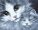 Картина по номерам ТМ Цветной 40х50 на подрамнике, арт. GX GX7931 Кошка с котенком