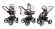 Коляска 3 в 1 Esspero Tour (шасси Graphite) Grey