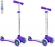 Самокат GLOBBER PRIMO Fantasy с 3 светящимися колесами STARS Violet Neon Purple