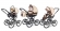 Коляска 3 в 1 Esspero Classic (шасси Graphite) Beige Brown