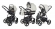 Коляска 3 в 1 Esspero Newborn Lux (шасси Graphite) Grey Carbon