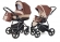 Коляска 2 в 1 Esspero Newborn Lux (шасси Graphite) Brown Beige