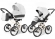 Коляска 2 в 1 Esspero Grand Classic (шасси Beige) White leatherette