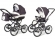 Коляска 2 в 1 Esspero Classic (шасси Graphite) Grey Leves