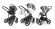 Коляска 3 в 1 Esspero Grand Magic (шасси Black) Royal Light Grey