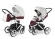 Коляска 2 в 1 Esspero Grand Magic Pro (шасси White) Maroon leatherette