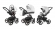 Коляска 3 в 1 Esspero Grand Tour (шасси Graphite) White leatherette