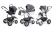 Коляска 3 в 1 Esspero Grand Discovery (шасси Graphite White) Diamond