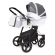 Коляска для новорожденных Esspero Grand Newborn Lux (шасси Chrome) Royal Silver