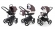 Коляска 3 в 1 Esspero Magic (шасси Black) Brown Lux
