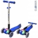Самокат Globber Elite F My Free Fold up со светящейся платформой Dark Blue