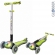 Самокат Globber Elite F My Free Fold up со светящейся платформой Green