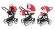 Коляска 3 в 1 Esspero Magic (шасси White) Red Luxe