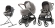 Коляска 3 в 1 Inglesina Aptica System Quattro Mineral Grey Melange/Graphite Coffee