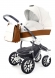 Коляска для новорожденных Esspero Grand Discovery (шасси Graphite White) Orange leatherette