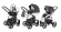 Коляска 3 в 1 Esspero Grand Newborn Lux (шасси Graphite) Grafite leatherette