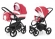 Коляска 2 в 1 Esspero Newborn Lux (шасси Black) Red Lux