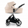 Коляска 2 в 1 IBEBE I-Stop Leather Beige/Chrome