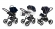 Коляска 3 в 1 Esspero Grand I-Nova (шасси Black) Royal Deep Ocean
