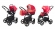 Коляска 3 в 1 Esspero Grand Newborn Lux (шасси Chrome) Red Sunset