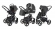 Коляска 3 в 1 Esspero Newborn Lux Alu (шасси Graphite) Dark