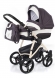 Коляска для новорожденных Esspero Newborn Lux (шасси Beige) Grey Leves