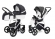 Коляска 2 в 1 Esspero Grand Newborn Lux (шасси White) Nappa Graphite