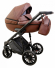 Коляска 2 в 1 Peppy Fortis коричневая кожа