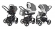 Коляска 3 в 1 Esspero Newborn Lux (шасси Graphite) Denim