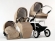 Коляска 3 в 1 Farfello Fortuna F-line FL5 бежевый