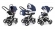 Коляска 3 в 1 Esspero Newborn Lux (шасси Grey) Navy Lux