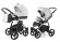 Коляска 2 в 1 Esspero Grand Newborn Lux (шасси Chrome) White leatherette