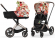 Коляска 2 в 1 Cybex Priam IV (шасси Rosegold) Spring Blossom Light