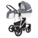 Коляска для новорожденных Esspero Grand Newborn Lux (шасси Beige) Nappa Blue Grey