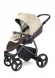 Прогулочная коляска Esspero Grand Newborn Lux (шасси Graphite) Cream leatherette