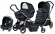 Коляска 3 в 1 Peg Perego Book 51 Elite Modular System (шасси Jet) Luxe Bluenight