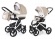 Коляска 2 в 1 Esspero Newborn Lux (шасси White) Khakki Lux