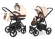 Коляска 2 в 1 Esspero Newborn Lux (шасси Black) Beige Brown