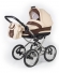 Коляска для новорожденных Esspero Classic (шасси Grey) Beige Brown