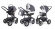 Коляска 3 в 1 Esspero Discovery (шасси Graphite) Grey Lux