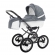 Коляска для новорожденных Esspero Grand Classic  (шасси Graphite) Nappa Blue Grey