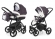 Коляска 2 в 1 Esspero Newborn Lux (шасси Black) Grey Leves