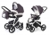 Коляска 2 в 1 Esspero Newborn Lux (шасси White) Grey Leves