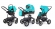 Коляска 3 в 1 Esspero Discovery Alu (шасси Graphite) Aqua